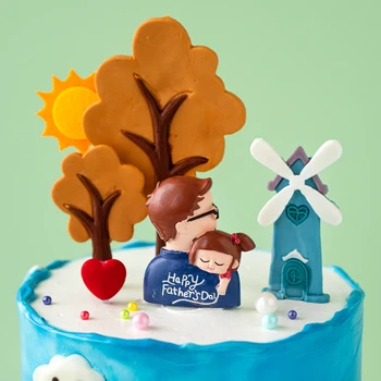 Happy Birthday Cake Torukübar Vaik Kaunistused Vihma Soojem Isa Tütar Tuuleveski Lossi Poole, Küpsetamine, Kaunistamine Pagari Supplie